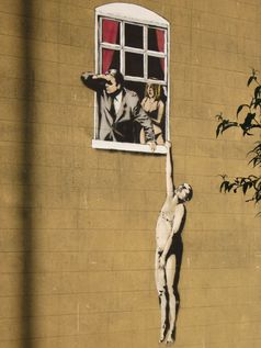 Banksy Wandbild nahe des Park St. in Bristol (Symbolbild)