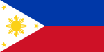 Flagge der Republik der Philippinen