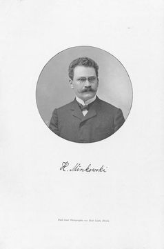 Der Mathematiker Hermann Minkowski
Quelle: Fotograf: Emil Logès, Wikipedia common license. (idw)
