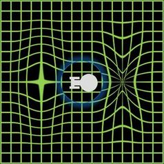 Warp-Antrieb: verzerrt die Raumzeit. Bild: Wikipedia, gemeinfrei