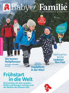 Titelbild Baby und Familie 12/2018. Bild: "obs/Wort & Bild Verlag - Baby und Familie"