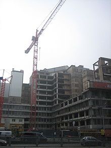 Der Résidence Palace in Brüssel, derzeit im Umbau befindlich, soll ab 2012 Tagungsort des Europäischen Rates werden. Bild: JLogan / de.wikipedia.org