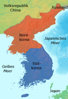 Das geteilte Korea Bild: Johannes Barre / de.wikipedia.org