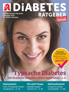 Titelbild Diabetes  Ratgeber 12/2019. Bild:     Wort&Bild Verlag GmbH & Co. KG