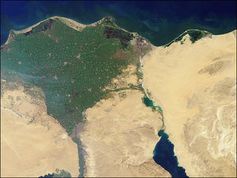 Nildelta: Mix aus Süß- und Meerwasser zur Energiegewinnung. Bild: wikimedia.org
