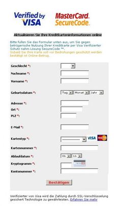 Phishing-Maske auf einer Internetseite: Wer hier seine Daten eingibt hat verloren!