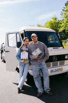 Henry Flaming und Beifahrerin Karolina Cerniauskaite aus Neuwied (2025) Bild: ADAC Mittelrhein e.V. Fotograf: Mark Edelmann