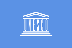 Flagge der Organisation der Vereinten Nationen für Bildung, Wissenschaft, Kultur und Kommunikation (UNESCO)