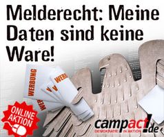 Campact und FoeBuD starten Kampagne "Meine Daten sind keine Ware"