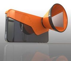 Konisch: Der 3D-Aufsatz fürs iPhone (Foto: Itamar Roth)