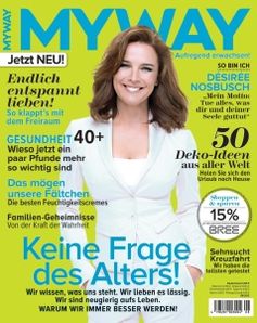 Désirée Nosbusch auf dem Cover der neuen MYWAY-Ausgabe 8/2013. Bild: Bauer Media Group