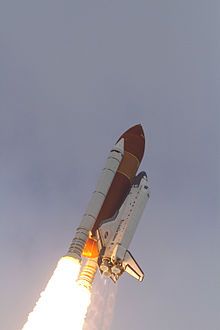 Die Endeavour beim Start am 16. Mai 2011. Bild: NASA