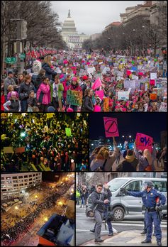Proteste gegen Donald Trump im November 2016