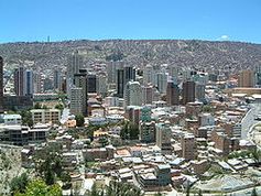Unteres Zentrum von La Paz Bild: Paul Richter / de.wikipedia.org