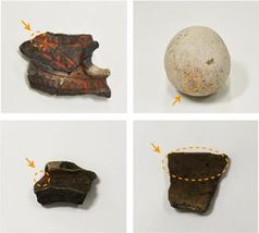 Tausende Jahre alte Artefakte mit Zinnoberspuren.