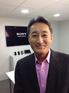 Kazuo Hirai auf dem Mobile World Congress 2013 in Barcelona