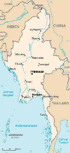 Karte von Birma Bild: Ras67 / de.wikipedia.org 