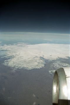 Blick auf Bárðarbunga aus der Luft