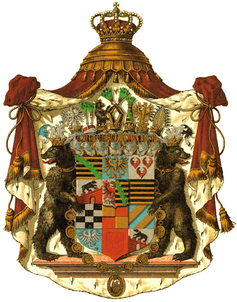 Wappen der noch heute bestehenden askanischen Linie Anhalt