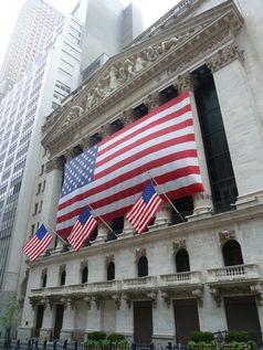 USA Flagge US-Börse (Symbolbild)