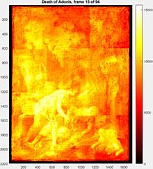 Ergebnis des aufwendigen Laser-Scans von "Der Tod des Adonis". Bild: dtu.dk