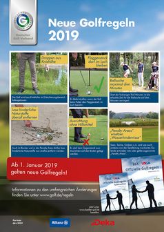 Neue Golfregeln 2019. Bild: "obs/Deutscher Golf Verband (DGV)/DGV"