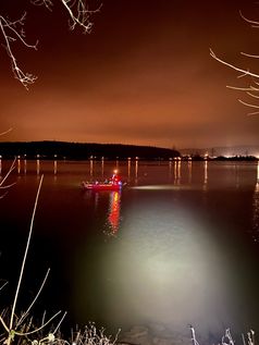 Rettungsboot "Albert Jungheim" auf dem Harkortsee im Einsatz Bild: Feuerwehr