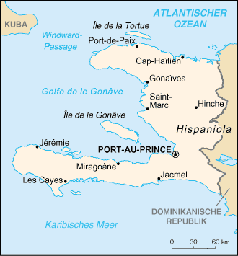 Karte von Haiti