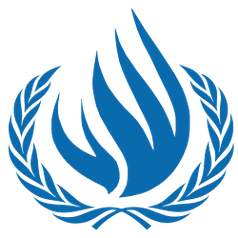 Logo des UN-Menschenrechtsrat (engl. Human Rights Council - UNHRC)