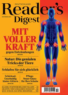 Cover der Oktober-Ausgabe 2021 von Reader's Digest  Bild: Reader's Digest Deutschland Fotograf: Reader's Digest Deutschland