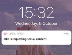 Neue Anfrage von Jake: App organisiert Sexleben. Bild: legalfling.io