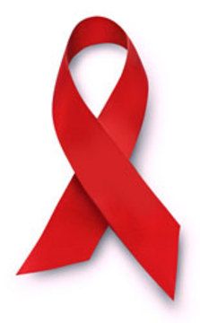 Die Rote Schleife, Symbol für Solidarität der HIV- und AIDS-Infizierten