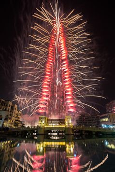 Feuerwerk in Dubai 2017