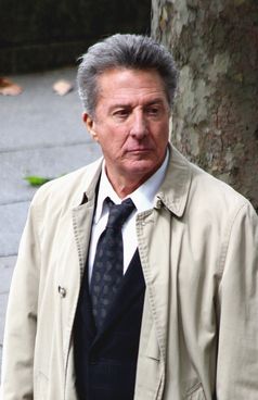 Dustin Hoffman während der Dreharbeiten zu Liebe auf den zweiten Blick in London (2008)