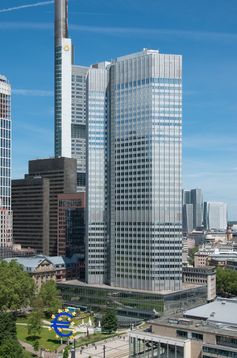 Sitz der Europäischen Zentralbank in Frankfurt am Main