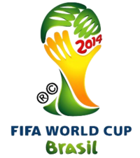 Logo der Fußball-Weltmeisterschaft 2014 in Brasilien