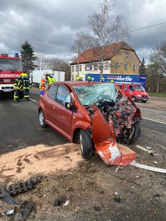 Unfallfahrzeug Bild: Polizei