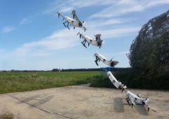 Startsequenz der neuen Wasserstoff-Drohne der TU Delft.