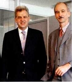 Fondsgesellschafter und Bankbesitzer in einem: Gerhard Fischer (links) und Eduard Unzeitig. Bild: GoMoPa.net  DSK Leasing