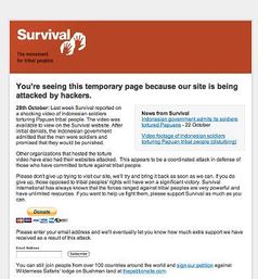 Survival Webseite