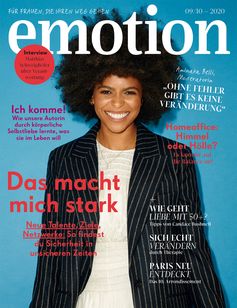 EMOTION Verlag GmbH, Titelbild zu Ausgabe 09/10_2020, EVT: 26.08.2020, Titelthema: "Das macht mich stark".  Bild:     EMOTION Verlag GmbH