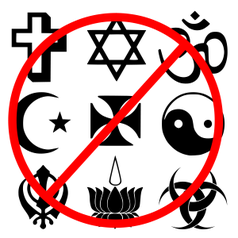 Religionen verboten: Es könnte sich irgendwer daran stören?!