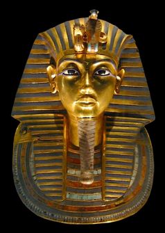 Die Totenmaske des Tutanchamun im Ägyptischen Museum Kairo (JE 60672)