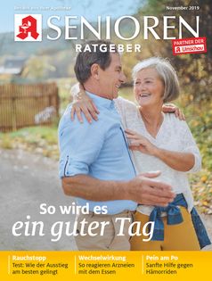Titelbild Senioren Ratgeber 11/2019 / Bild: "obs/Wort & Bild Verlag - Gesundheitsmeldungen/Wort&Bild Verlag GmbH & Co. KG"