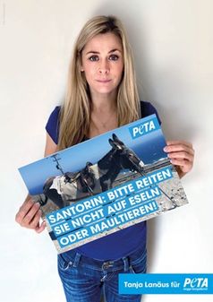 Tanja Lanäus  Bild: PETA Deutschland e.V. Fotograf: Tanja Lanäus