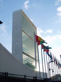 Das Sekretariatshochhaus ist das Markenzeichen des UN-Hauptquartiers.