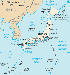 Karte von Japan Bild: de.wikipedia.org