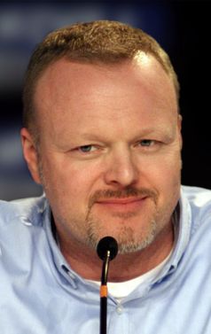 Stefan Raab bei einer Pressekonferenz des Eurovision Song Contest 2010 am 28. Mai 2010 in Oslo