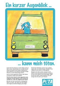 Auf der Website von PETA (den Link sehen Sie im Artikel) könne Sie dieses Poster als PDF herunterladen und zuhause ausdrucken! (c) PETA