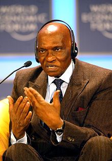 Abdoulaye Wade beim Weltwirtschaftsform 2002 in Davos Bild: 	  World Economic Forum / de.wikipedia.org